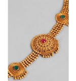 Women's Rose Gold Plated Alloy Necklace & Earings Set (Multicolor)