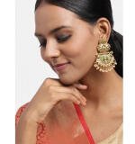 Women's Rose Gold Plated Alloy Earrings (Gold)