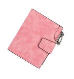 Women's Vegan Leather Small Zipper Wallet (RoseGlod)