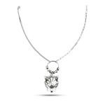 Women's Stainless Steel Imported Gen-z Pendent Chain (Silver Plated)