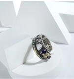 Stainless Steel Imported High-Quality Office Wear Freesize Ring (Silver Plated)