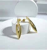Women's brassNew Gold Tone Polish Mini Office Earrings (Gold Plated)