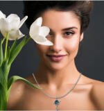 Women's Stainless Steel Key Design Delicate Chain (Silver Plated)
