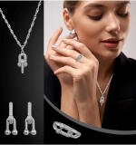 Women's Stainless Steel Unique Design Silverpolish Combo Jewelry (Silver Plated)