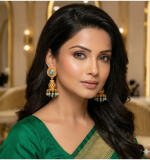Women's Pack Of 2 Zinc Alloy Gold Plated Jhumka Earrings (Multicolor)