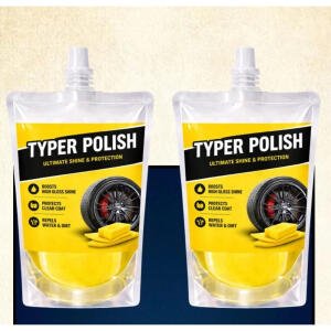 Pack of 2 Ultra Tyre Shine & Polish Liquid Pouches 100 ML