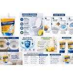 Pack of 2 Ultra Clean Toilet Gel Liquid Cleaner Pouches 100 ML