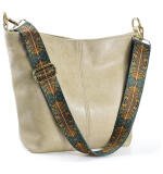 Women's PU Leather Zipper Handbag (Beige)