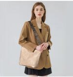 Women's PU Leather Zipper Handbag (Beige)
