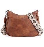 Women's PU Leather Zipper Sling Bag