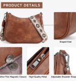 Women's PU Leather Zipper Sling Bag
