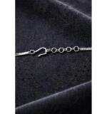Women's Brass Silver Plated Necklace set (Silver)