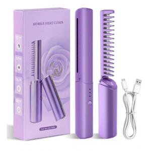 Pack of 2 Rechargeable Mini Hair Straightener (Multicolor)