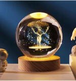 Pack of 2 All Design Crystal Night Lamp (Multicolor)