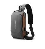 Waterproof Sling Cross Backpack Bag (Black)
