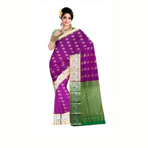 Paithani Art Silk Saree  (Purple)